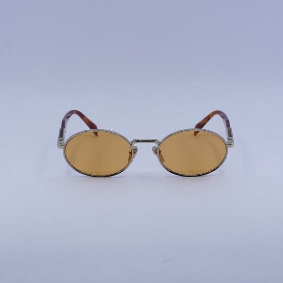 Prada PR65ZS ZVN02Z Sunglasses Gold Oval Frame main image 9